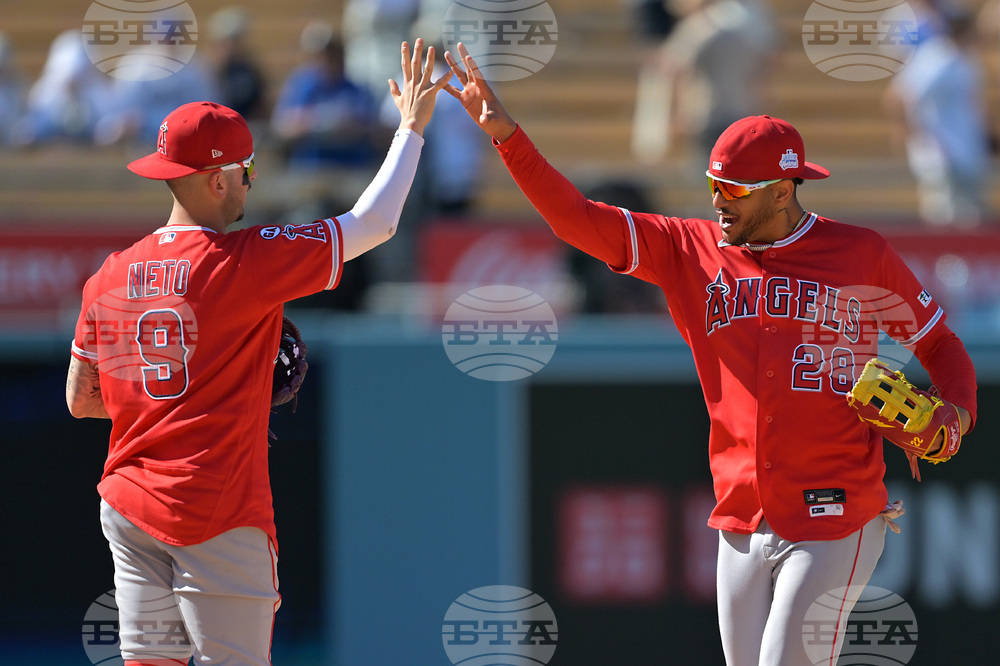 Angels Dodgers Baseball