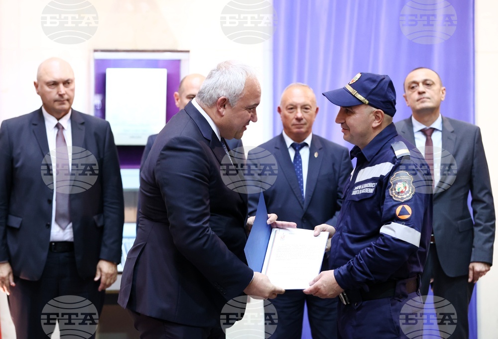 МВР - пожарникари - награждаване
