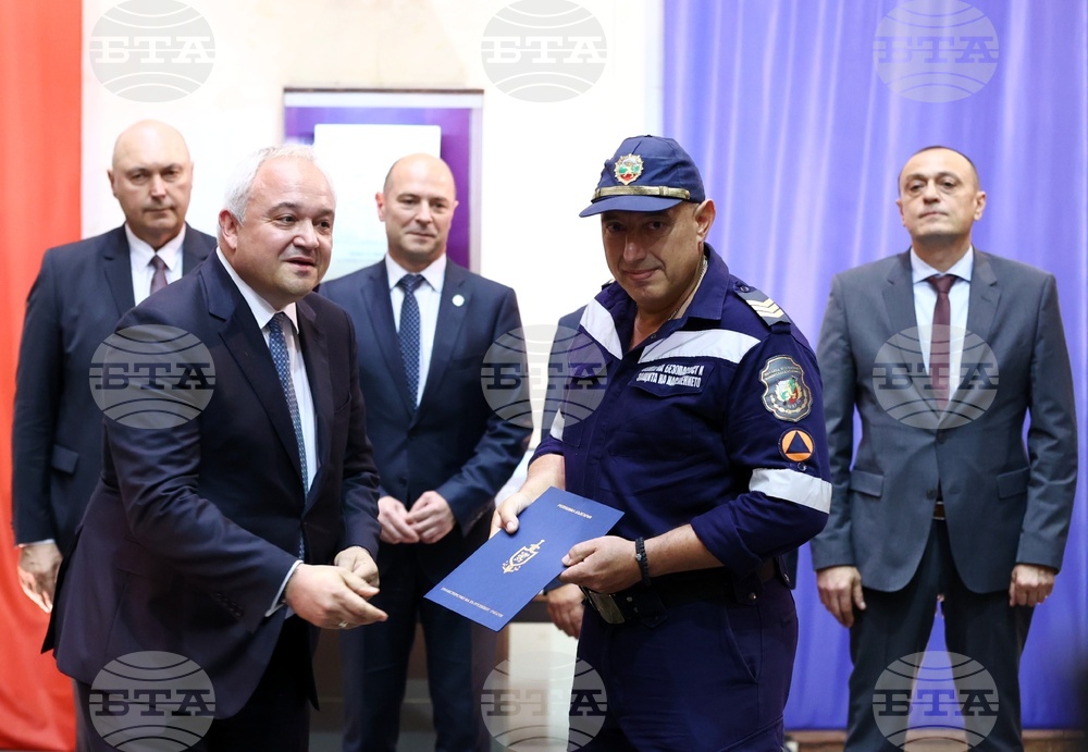 МВР - пожарникари - награждаване