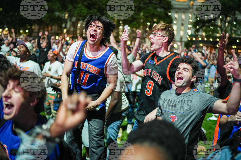 APTOPIX NBA Finals Spurs Knicks Watch Party Basketball