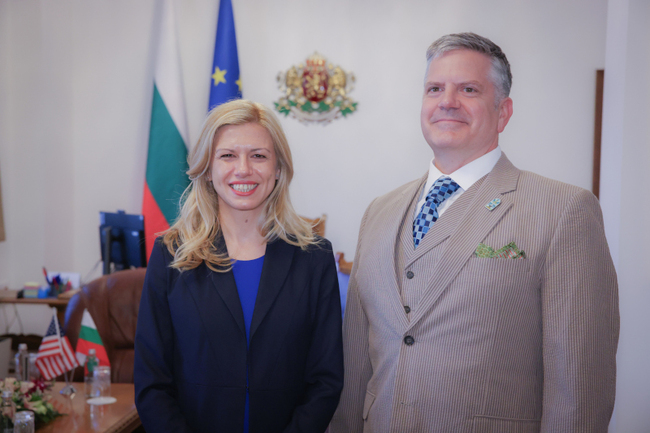 National Assembly Chair Dotsova Confers with US Charge d'Affaires McDowell