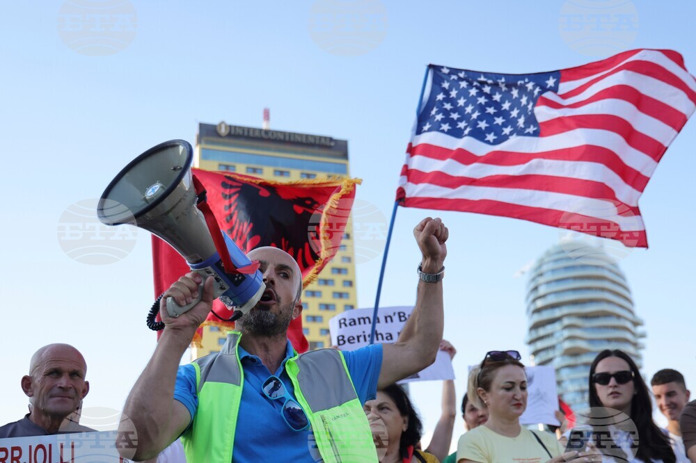 Albania Protest Kushner