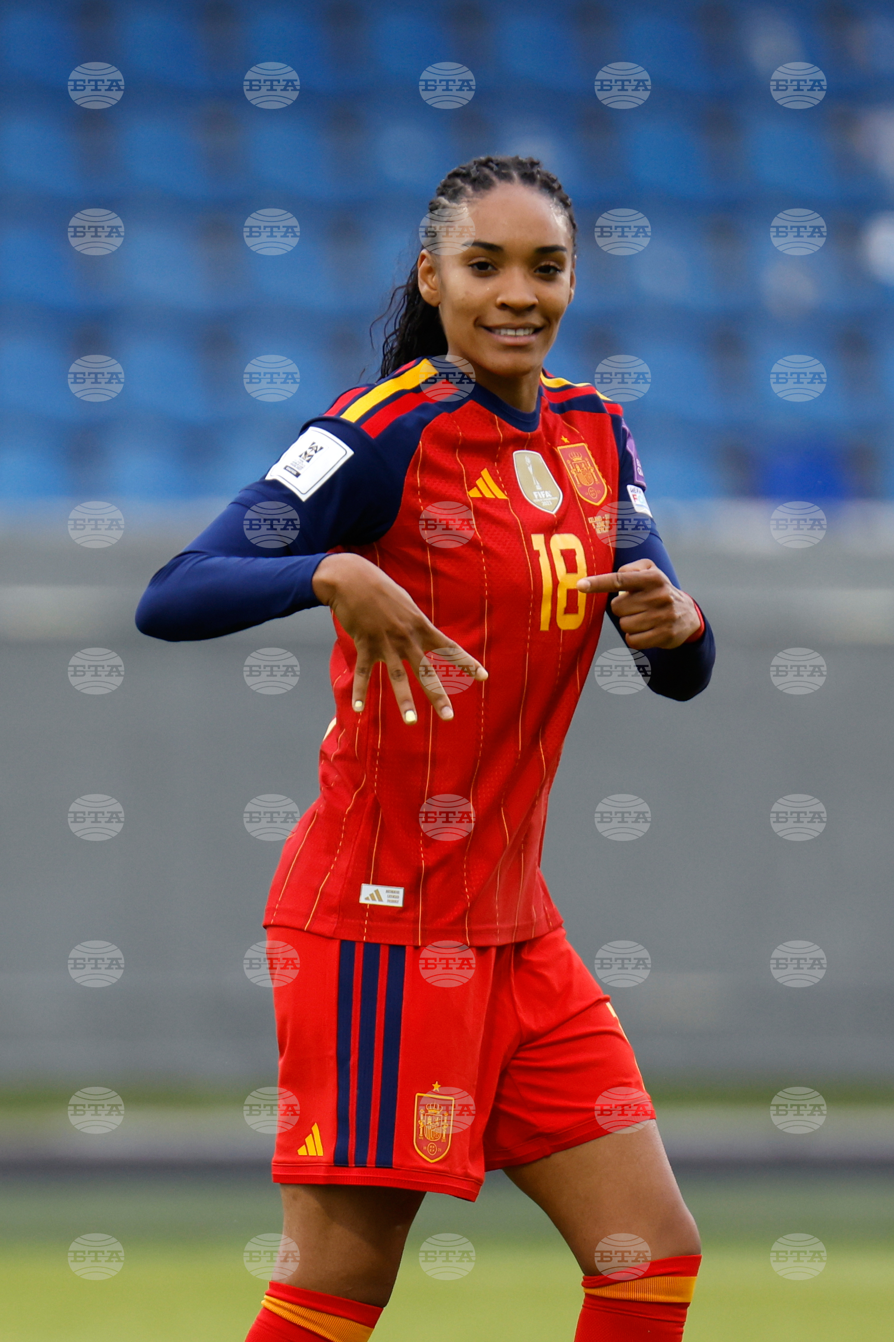Iceland Spain Women's WCup Soccer