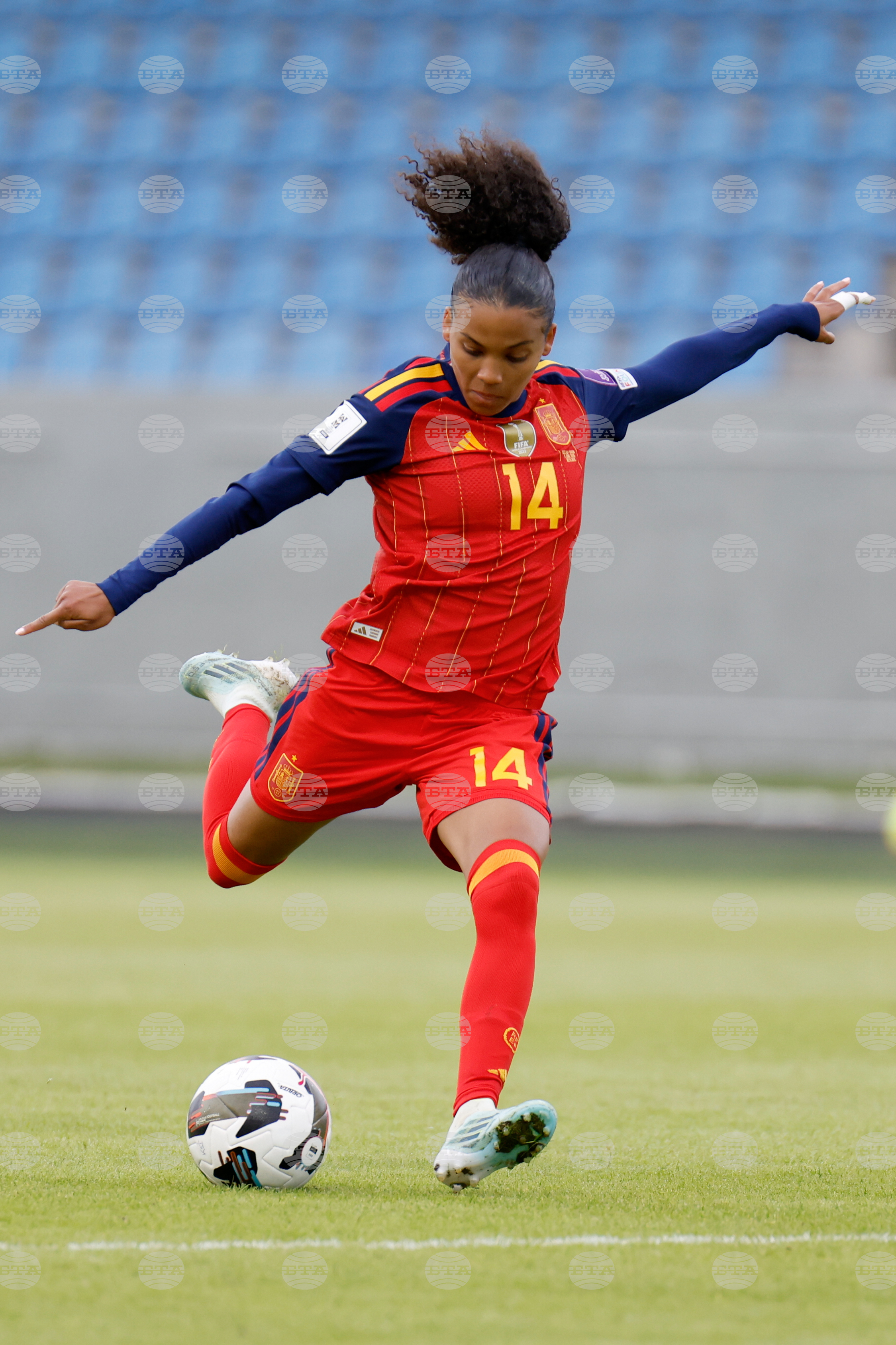 Iceland Spain Women's WCup Soccer