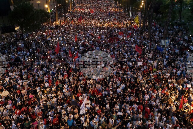 APTOPIX Albania Protest Kushner