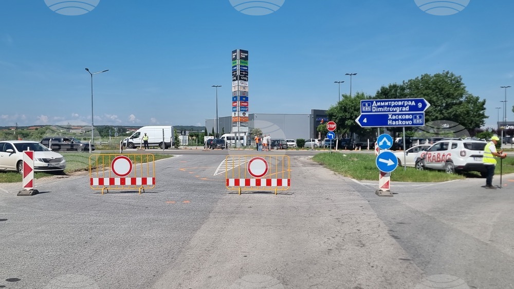 Хасково - кръгово кръстовище - изграждане