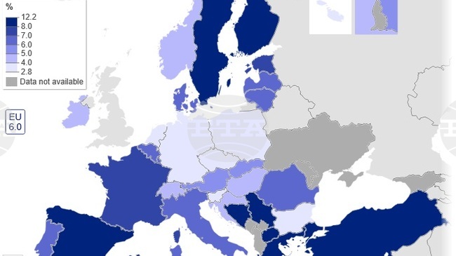 България е сред страните в ЕС с най-ниско равнище на безработица през 2025 г., отчита Евростат