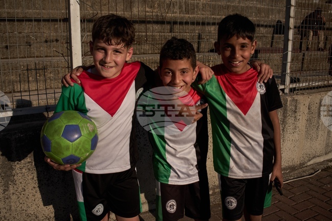 APTOPIX Palestinians West Bank Soccer Photo Essay