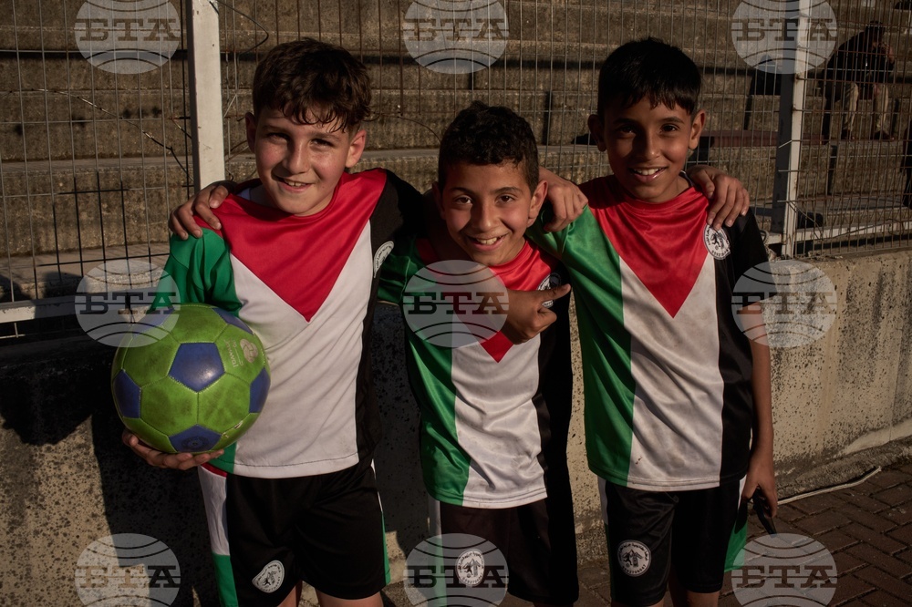 APTOPIX Palestinians West Bank Soccer Photo Essay