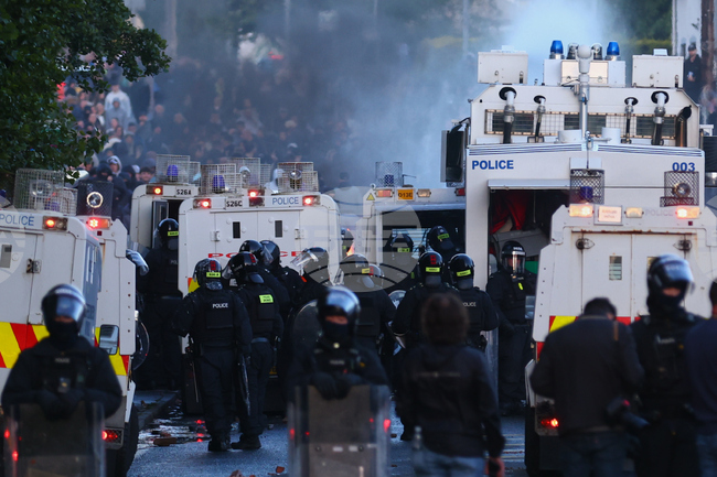 APTOPIX Britain Northern Ireland Stabbing Protests
