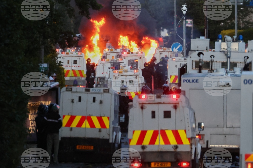 Britain Northern Ireland Stabbing Protests