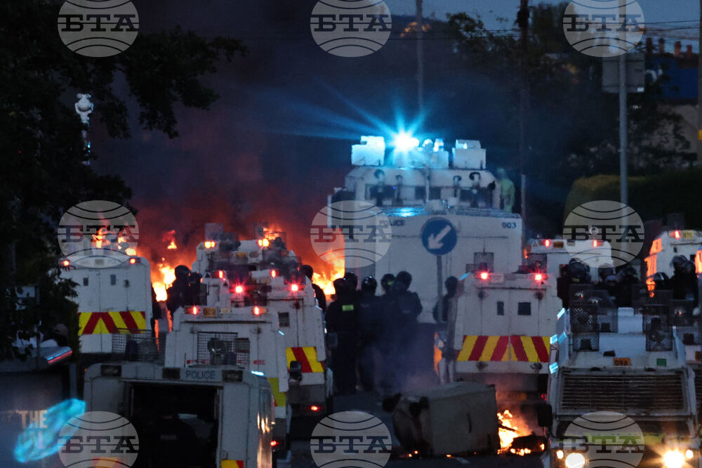 Britain Northern Ireland Stabbing Protests