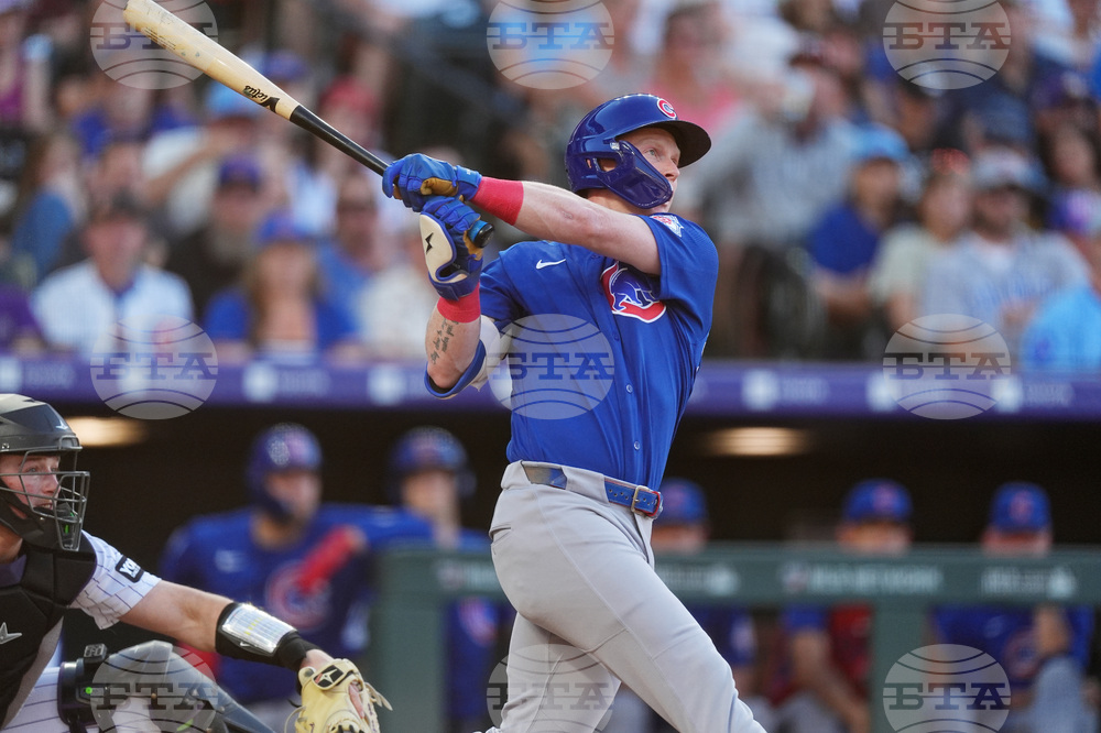 Cubs Rockies Baseball