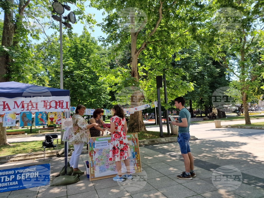 Монтана - изложба - деца - благотворителен базар