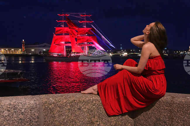 APTOPIX Russia Scarlet Sails