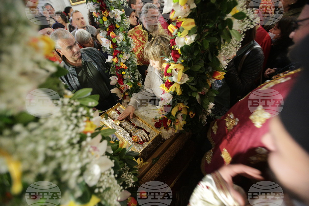 Св. великомъченик Георги Победоносец - светиня - посрещане