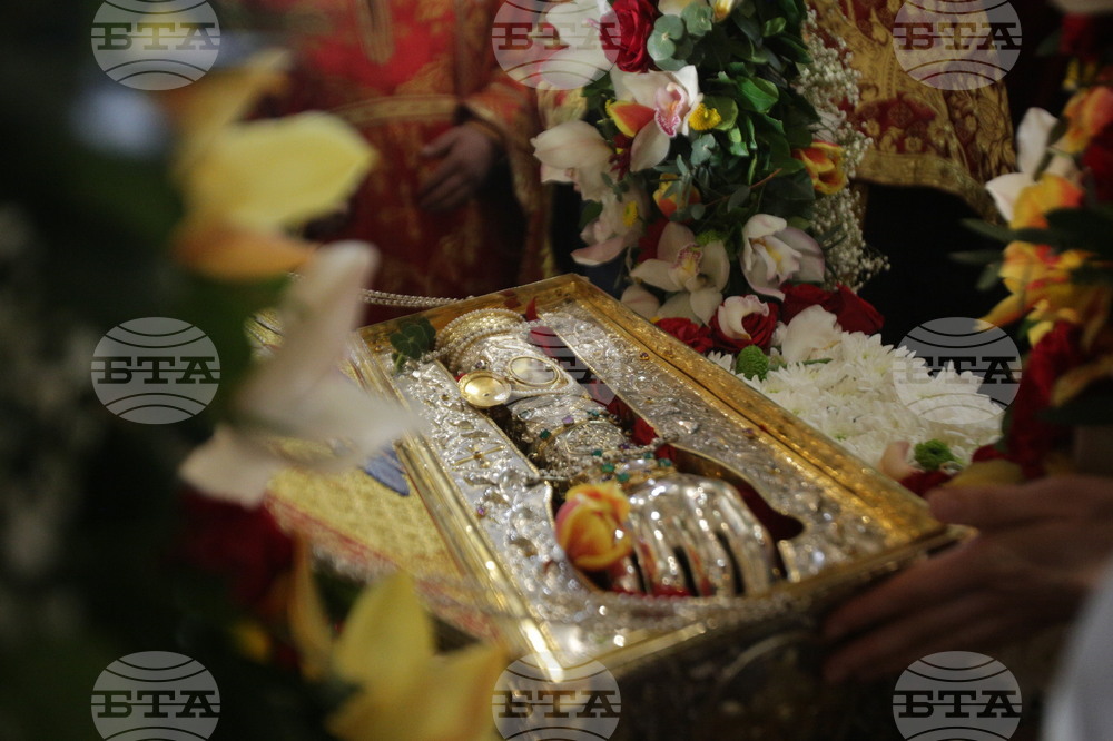 Св. великомъченик Георги Победоносец - светиня - посрещане