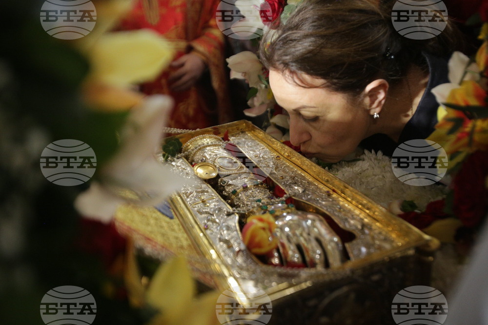 Св. великомъченик Георги Победоносец - светиня - посрещане