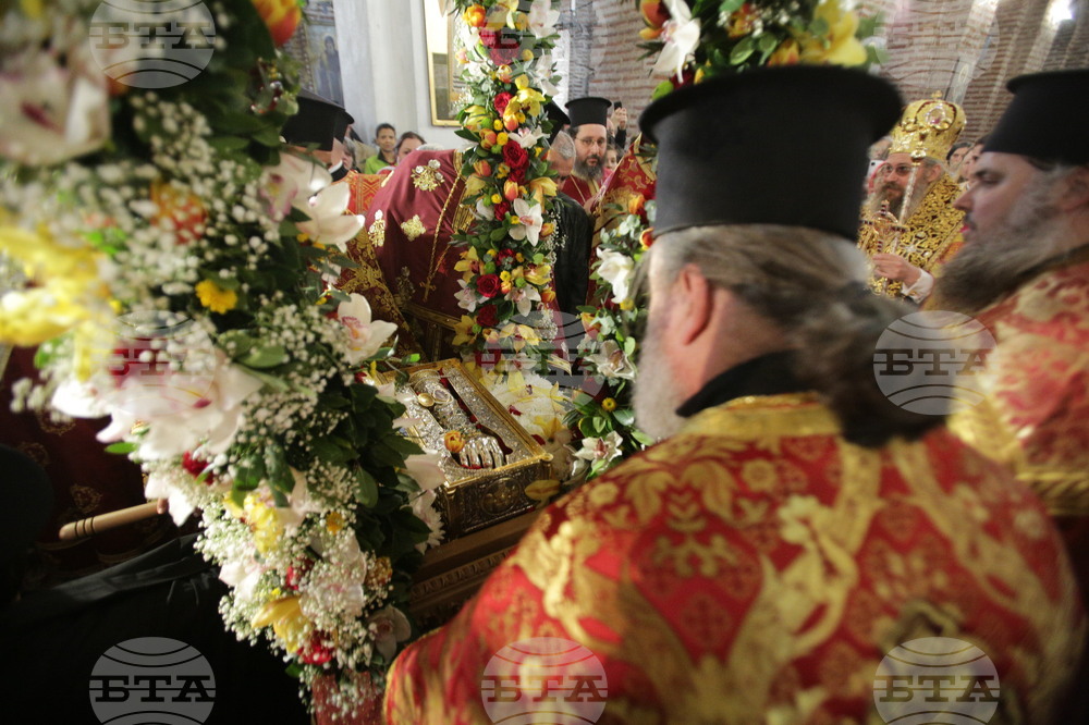 Св. великомъченик Георги Победоносец - светиня - посрещане