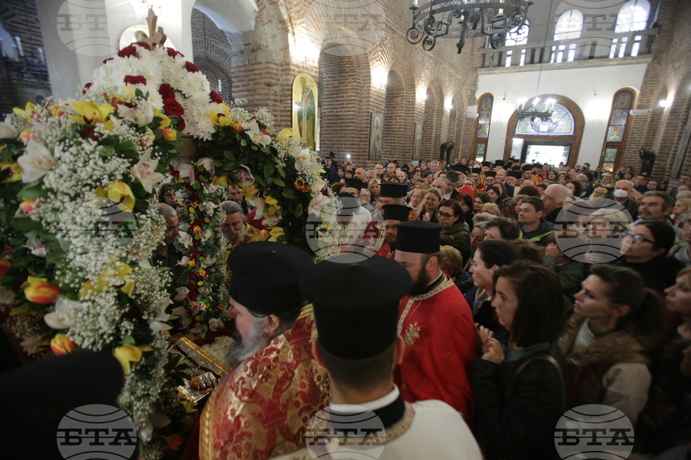 Св. великомъченик Георги Победоносец - светиня - посрещане