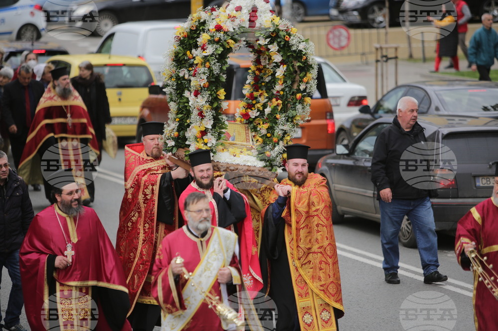 Св. великомъченик Георги Победоносец - светиня - посрещане