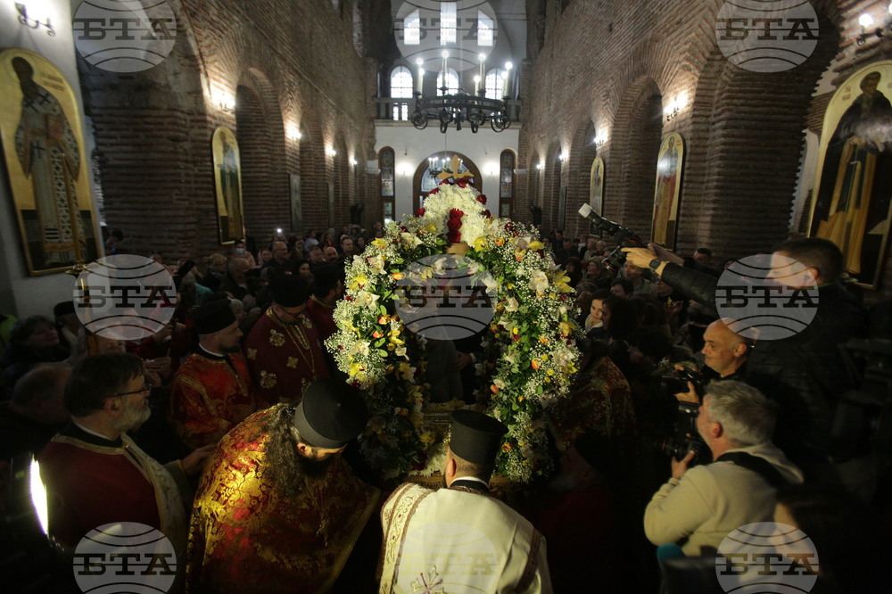 Св. великомъченик Георги Победоносец - светиня - посрещане
