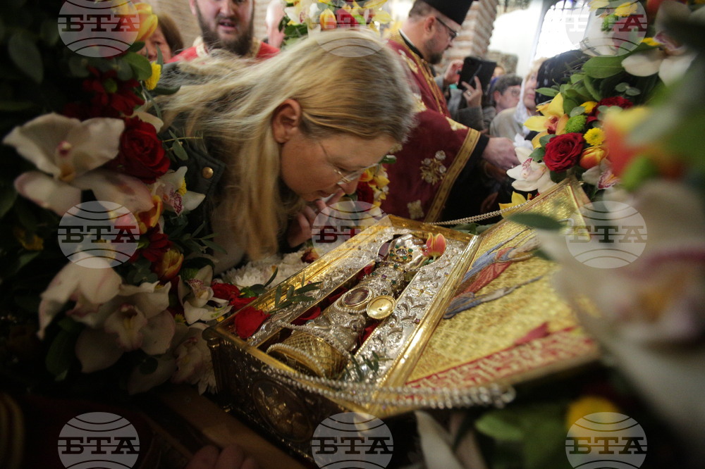 Св. великомъченик Георги Победоносец - светиня - посрещане