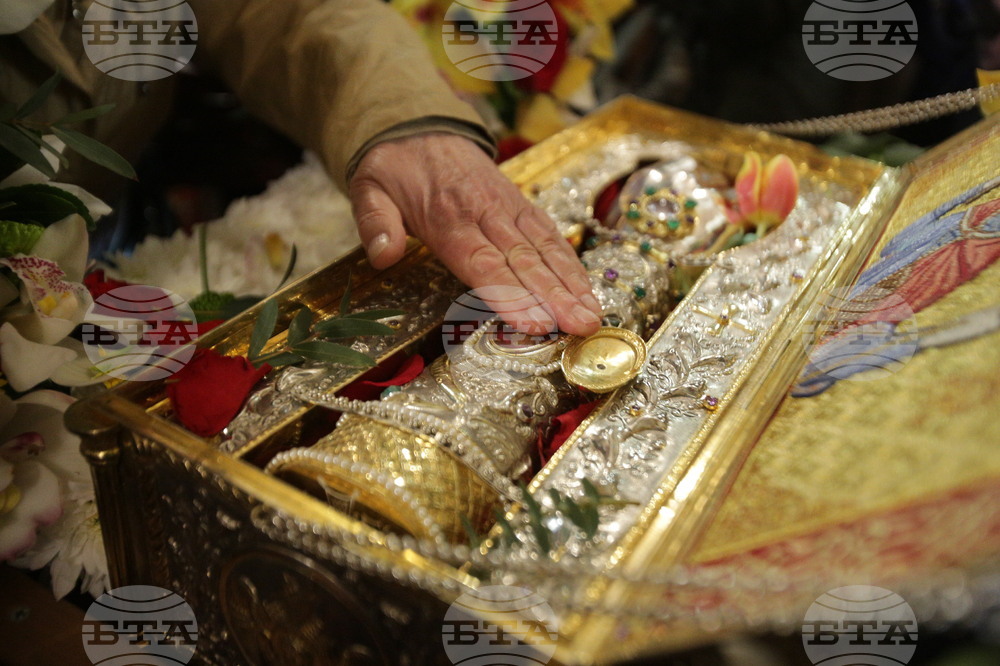 Св. великомъченик Георги Победоносец - светиня - посрещане