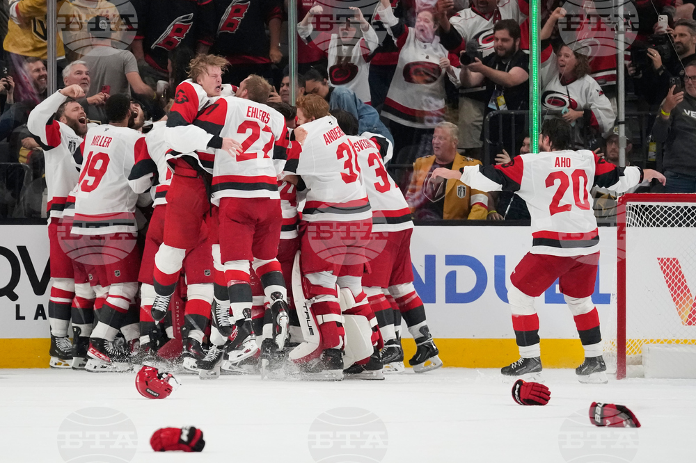APTOPIX Stanley Cup Hurricanes Golden Knights Hockey