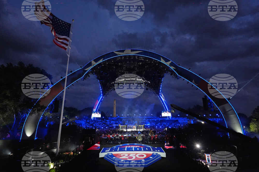 APTOPIX UFC Freedom 250 Trump