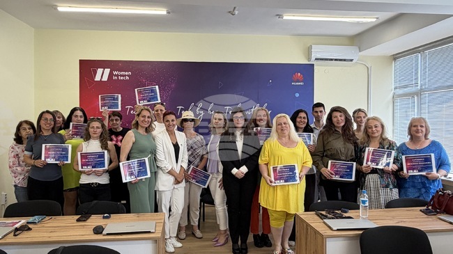 ВУТП: Първият курс, завършил трето ниво на програмата „Women in Tech – Жените в технологиите“, получи своите сертификати