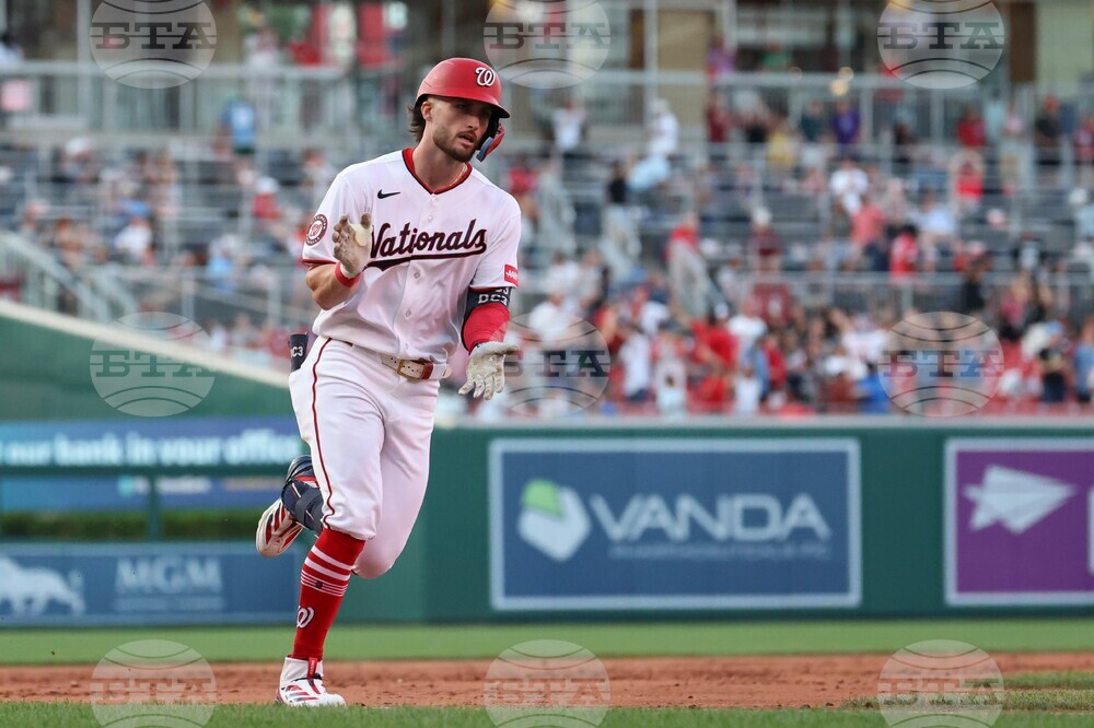 CORRECTION Royals Nationals Baseball