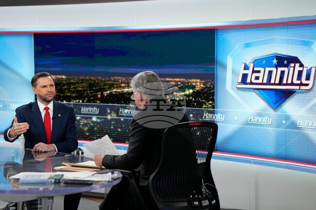 APTOPIX JD Vance Visits "Hannity"