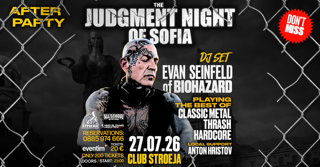 София събира на една сцена групите Biohazard и Onyx, заедно със Sworn Enemy, Last Hope и Drs+