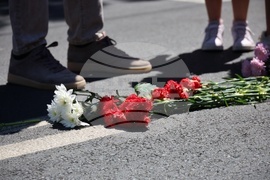 Бургас - пешеходна пътека - възпоменателна церемония