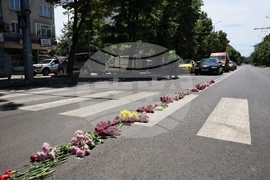 Бургас - пешеходна пътека - възпоменателна церемония