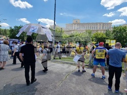 Румъния - Букурещ - протест на учители