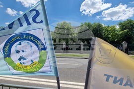 Румъния - Букурещ - протест на учители