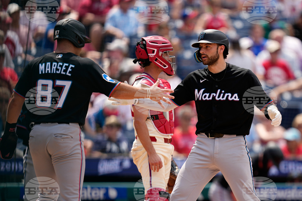 Marlins Phillies Baseball