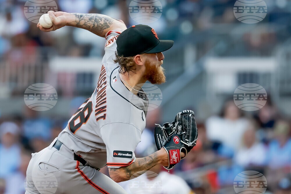 Giants Braves Baseball