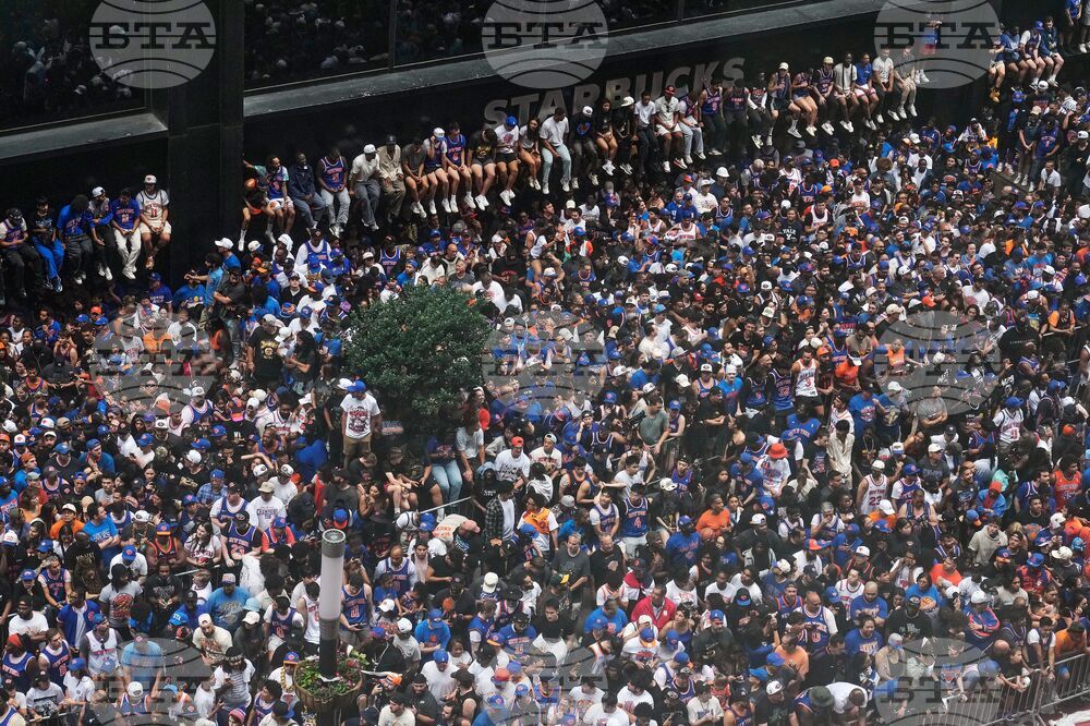 APTOPIX Knicks Championship Parade