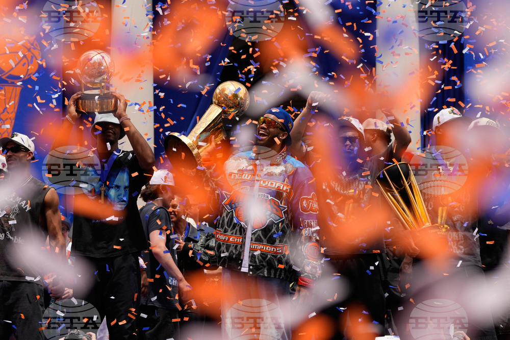 APTOPIX Knicks Championship Parade Basketball