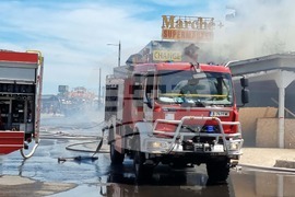 Слънчев бряг - пожар - търговски обекти