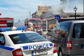 Слънчев бряг - пожар - търговски обекти