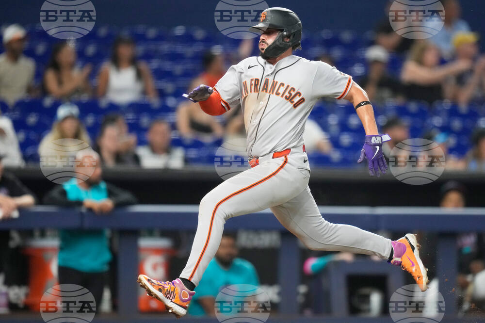 Giants Marlins Baseball