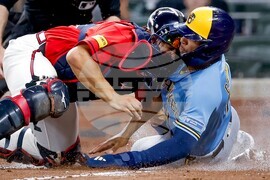 Brewers Braves Baseball