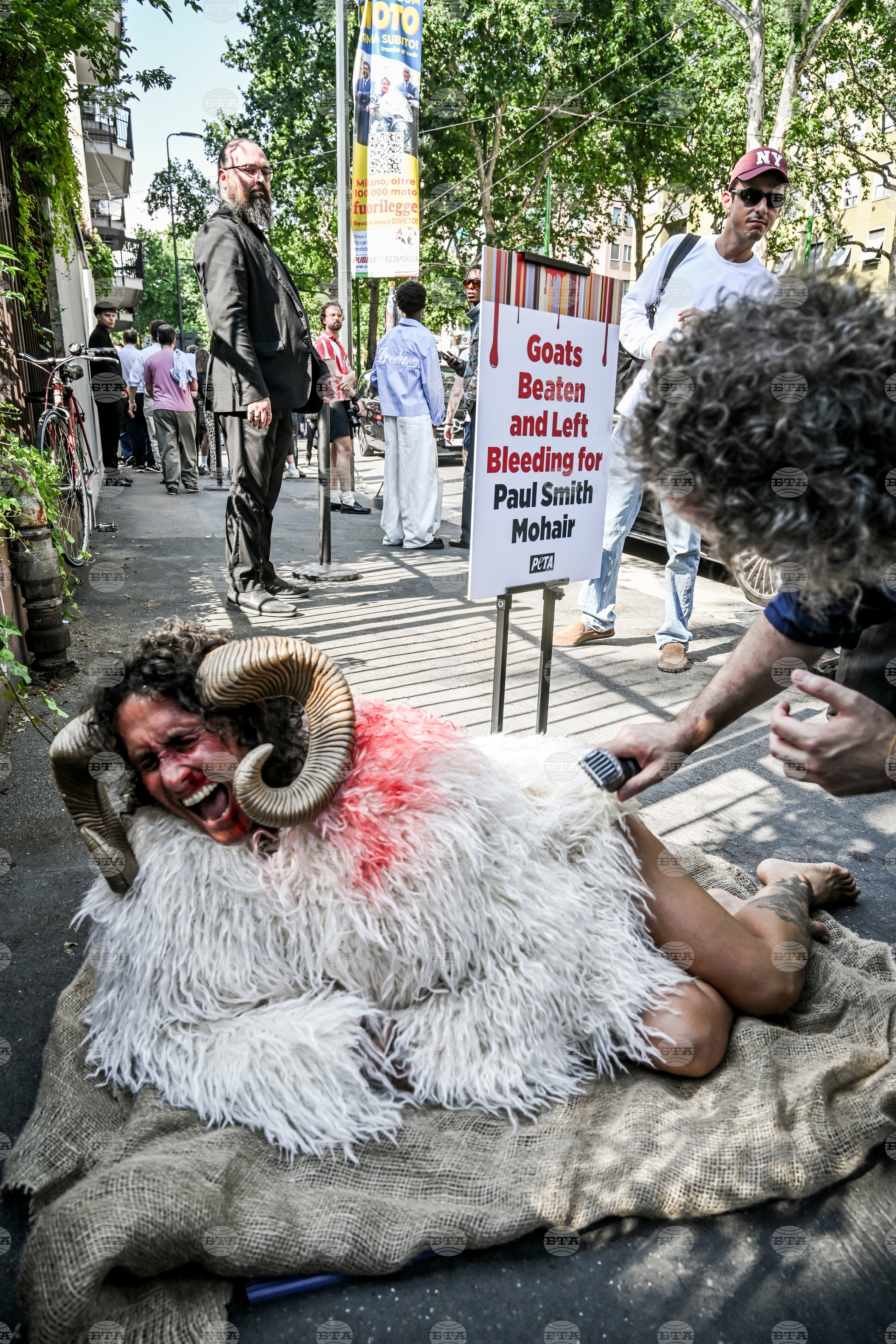 Italy Fashion Protest