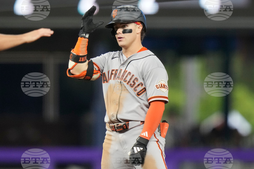 Giants Marlins Baseball