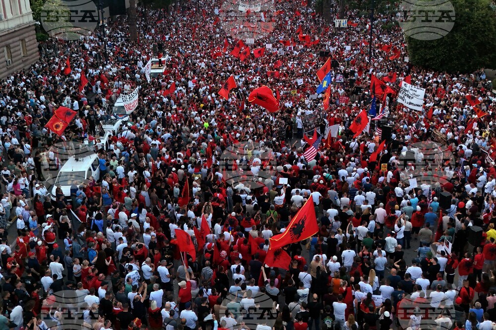 Albania Protest Kushner
