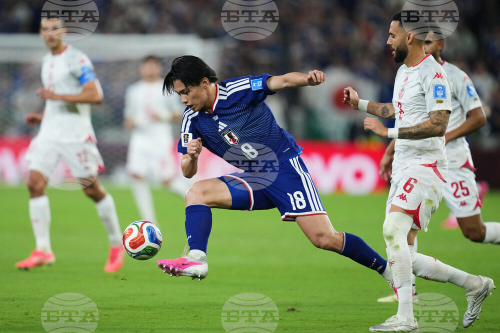 CORRECTION Japan Tunisia WCup Soccer